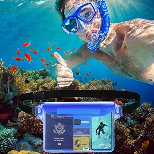 Close look at the AiRunTech Waterproof Crossbody Belt Bag for Women Men,River Lake Canoe build quality