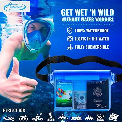 Close look at the AiRunTech Clear Fanny Pack Waterproof,Beach Cruise Ship Essential Accessories Must build quality
