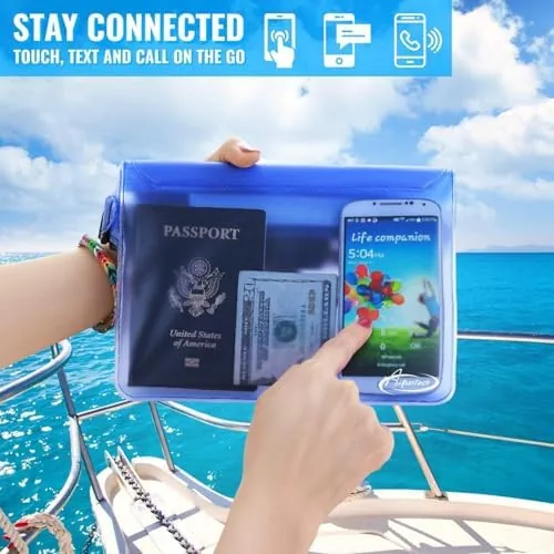 Another view of the AiRunTech Clear Fanny Pack Waterproof,Beach Cruise Ship Essential Accessories Must