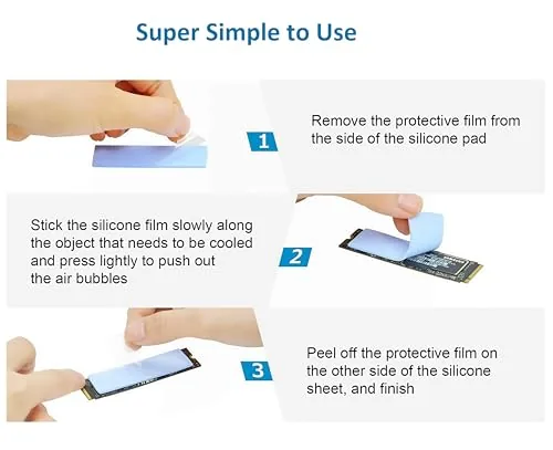 The [ 6-Pack ] Thermal Conductive Silicone Pads, Soft Safe Simple compared in context