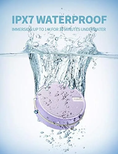 Close look at the INSMY C12 IP67 Waterproof Shower Bluetooth Speakers Portable Small Speaker build quality