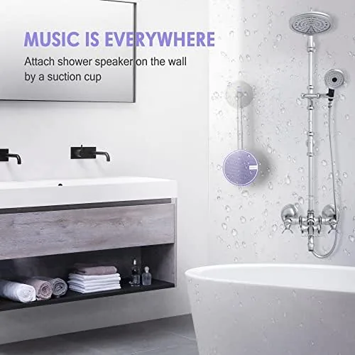 Another view of the INSMY C12 IP67 Waterproof Shower Bluetooth Speakers Portable Small Speaker