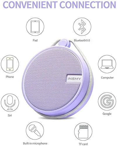 The INSMY C12 IP67 Waterproof Shower Bluetooth Speakers Portable Small Speaker compared in context