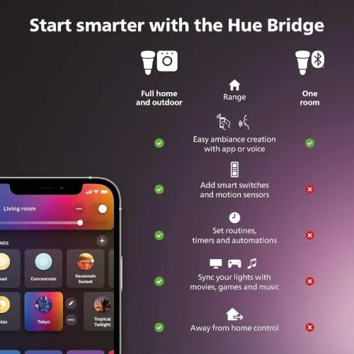 Close up of the Hue Smart Plug showing the socket, the setup button, and the low profile