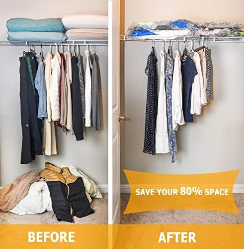Close look at the MEIQIHOME Vacuum Storage Bags, Space Saver Sealer Bags,Vacuum seal bags build quality