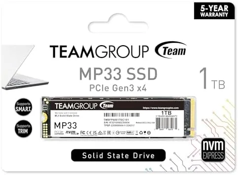 Another view of the TEAMGROUP MP33 1TB SLC Cache 3D NAND TLC NVMe 1.3