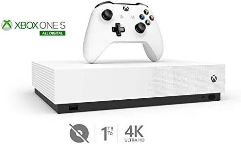 Rear panel of the Xbox One S All-Digital Edition showing the ports