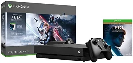 Game controller and headset next to the Xbox One S All-Digital Edition