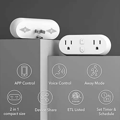 Close look at the HBN Dual Smart Plug,WiFi Socket Plug Timer Work with Smart build quality