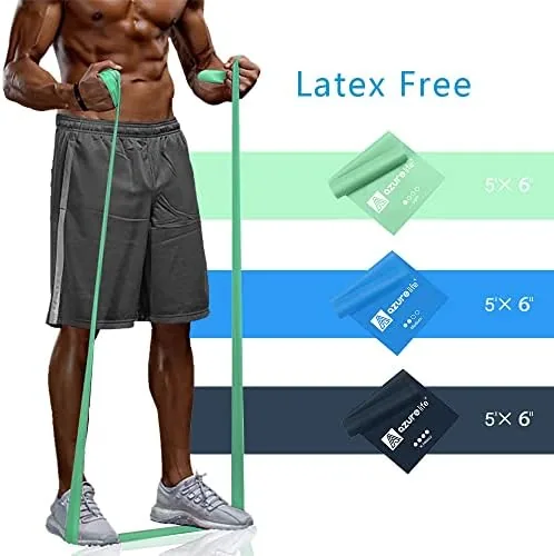 Close look at the A AZURELIFE Resistance Bands,Professional Long Non-Latex Elastic Stretch Bands,Exercise Bands build quality