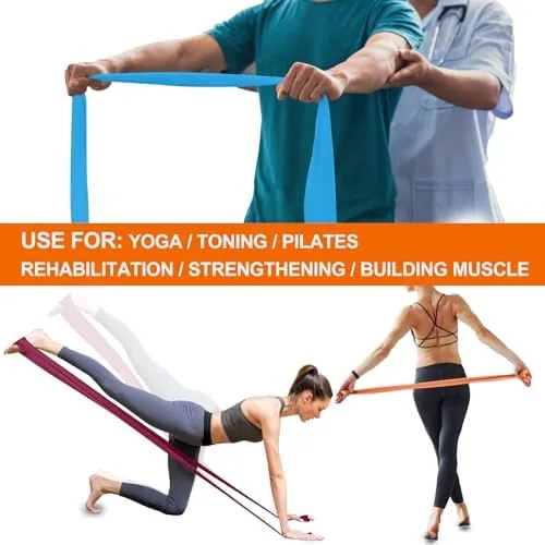 The A AZURELIFE Resistance Bands,Professional Long Non-Latex Elastic Stretch Bands,Exercise Bands compared in context