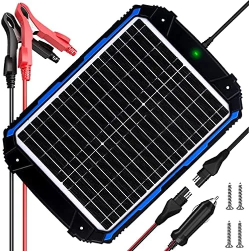 Overview of the SUNER POWER 20W 12V Solar Battery Trickle Charger & Maintainer