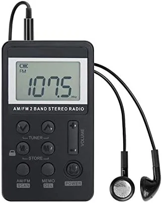 Portable AM/FM Radio, Pocket Radio with Excellent Reception | Personal Mini Radio with Digital Review: Tested and Rated