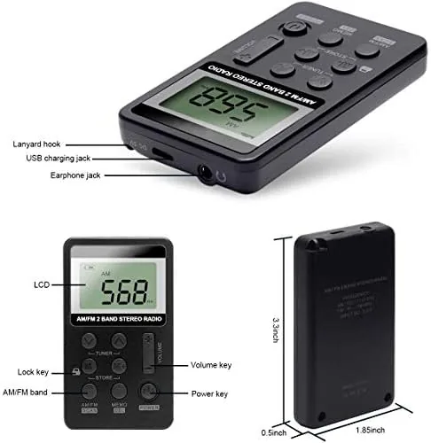 The Portable AM/FM Radio, Pocket Radio with Excellent Reception | Personal in real use