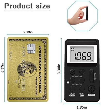 Another view of the Portable AM/FM Radio, Pocket Radio with Excellent Reception | Personal