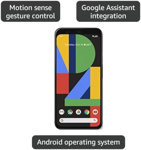 The Pixel 4 XL showing a full home screen with app icons