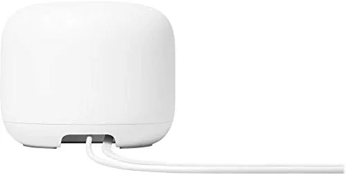 Close up of the touch sensitive top surface and LED ring on the Nest Wifi point