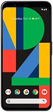 The Google Pixel 4 XL in Just Black on a desk