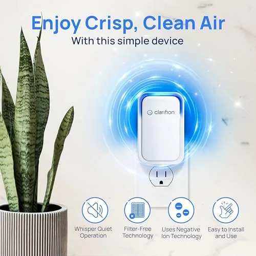 Close look at the Clarifion - Air Ionizers for Home (1 Pack), Negative Ion build quality