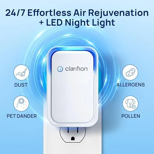 The Clarifion - Air Ionizers for Home (3 Pack), Negative Ion in real use