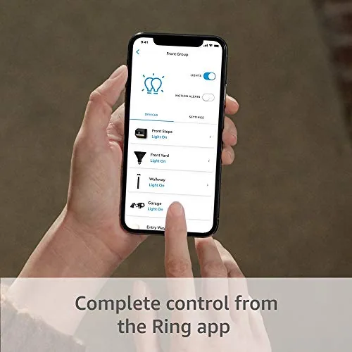 The Ring A19 Smart LED Bulb ,  Energy-efficient with 800 lumens in real use