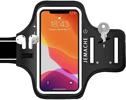 iPhone 17 16 15 Pro Max Armband with Earphone Holder, JEMACHE Gym Running Workouts Review: Tested and Rated