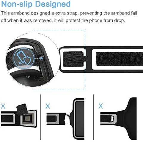 The iPhone 17 16 15 Pro Max Armband with Earphone Holder in real use
