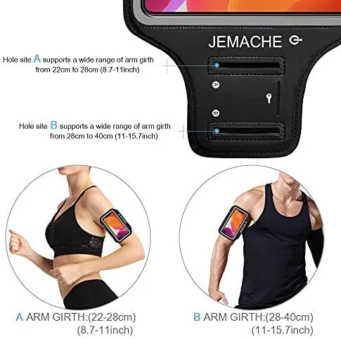 Another view of the iPhone 17 16 15 Pro Max Armband with Earphone Holder