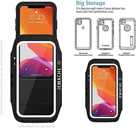 The iPhone 17 16 15 Pro Max Armband with Earphone Holder compared in context