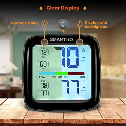 Close look at the SC42 Professional Digital Hygrometer Indoor Room Thermometer | Humidity Gauge build quality
