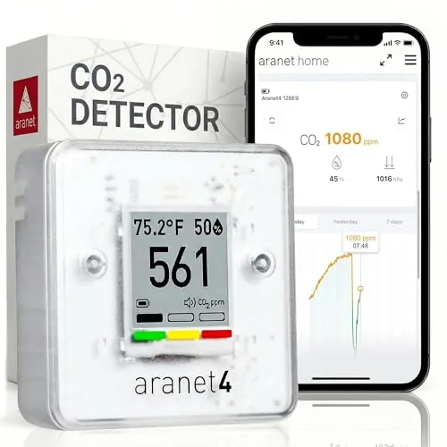 Aranet4 Home: Wireless Indoor Air Quality Monitor for Home, Office or School [CO2, Temperature Review: Tested and Rated