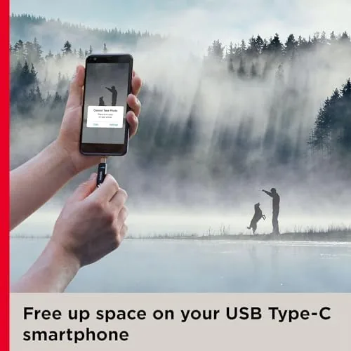 Another view of the SanDisk 128GB Ultra Dual Drive Go USB Type-C Flash Drive
