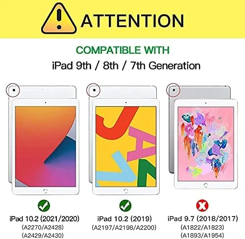 Close look at the Azzsy Case for iPad 9th Generation/iPad 8th Generation/iPad 7th Generation build quality
