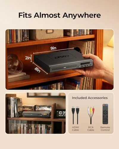 The ELECTCOM PRO Region-Free DVD Player for TV with HDMI | in real use