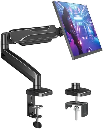 Overview of the MOUNTUP Single Monitor Desk Mount Holds Screen up to 32