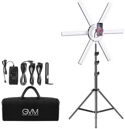 GVM Great Video Maker 600S LED Ring Light, 90W Dimmable Led Video Light Kit Review: Tested and Rated