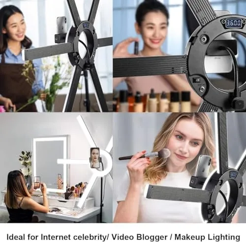 Close look at the GVM Great Video Maker 600S LED Ring Light, 90W Dimmable build quality