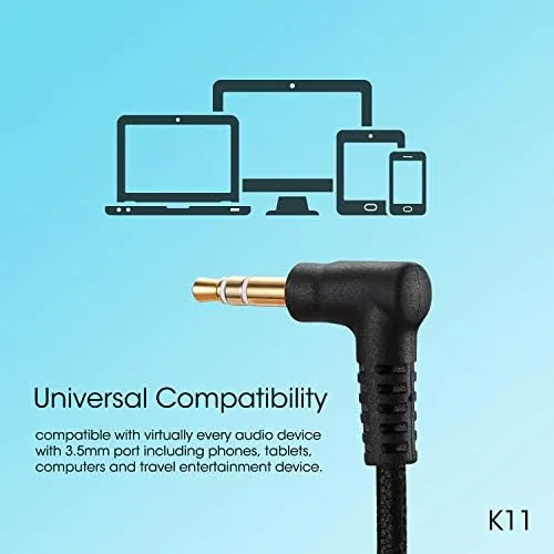 The noot products K11 Kids Headphones Wired 3.5mm Jack Stereo Tangle-Free compared in context