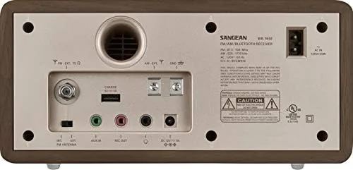 Close look at the Sangean WR-16SE AM/FM/Bluetooth/Aux-in/USB Phone Charging 45th Anniversary Special Edition Wooden build quality