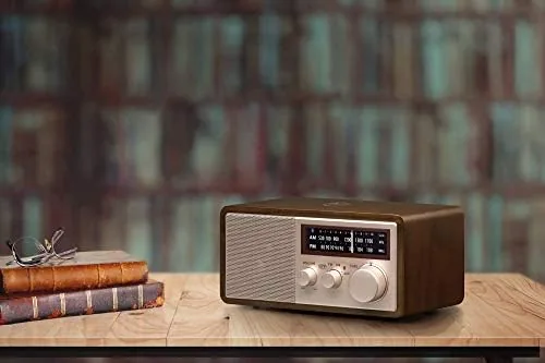 The Sangean WR-16SE AM/FM/Bluetooth/Aux-in/USB Phone Charging 45th Anniversary Special Edition Wooden in real use