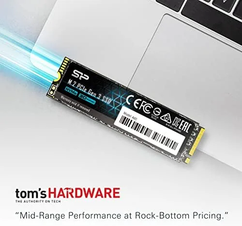 Another view of the Silicon Power 2TB NVMe M.2 PCIe Gen3x4 2280 SSD Solid