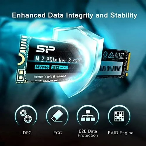 The Silicon Power 2TB NVMe M.2 PCIe Gen3x4 2280 SSD Solid compared in context