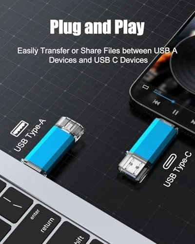 Close look at the KOOTION USB C Flash Drive 64GB 2 in 1 OTG build quality