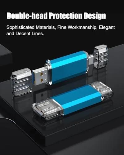 Another view of the KOOTION USB C Flash Drive 64GB 2 in 1 OTG