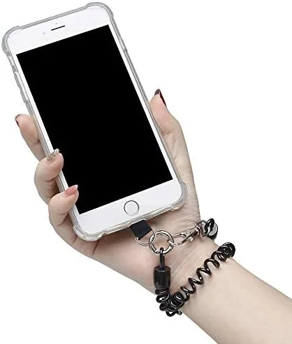 Another view of the Doormoon Phone Lanyard Tether with Patch, Universal Stretchy Straps and