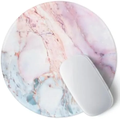 ITNRSIIET Marble Round Mouse Pad Pink Marble Customized Premium-Textured Washable Desktop Protection Mouse Mat Review: Tested and Rated