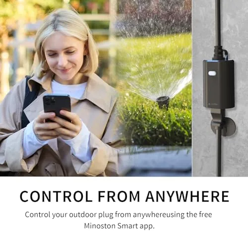 Detail shot of the Outdoor Smart Plug, Matter Smart Plug, Smart Home Wi-Fi Outlet features