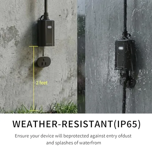 The Outdoor Smart Plug, Matter Smart Plug, Smart Home Wi-Fi Outlet in real use