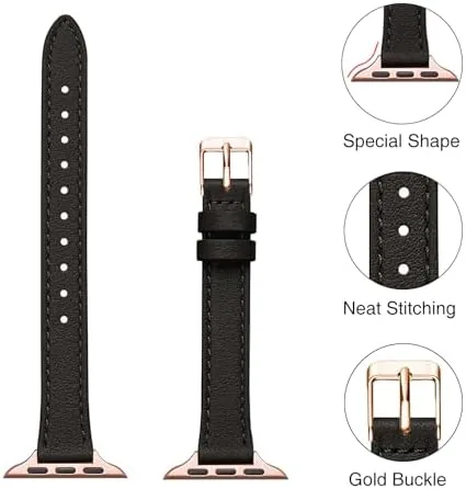 The STIROLL band shown flat to display its slim tapered shape