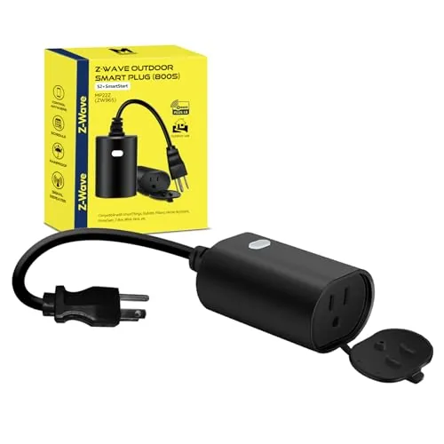 Overview of the Zwave Outlet Plug, 800 Series Outdoor Z-Wave LR Smart Plug